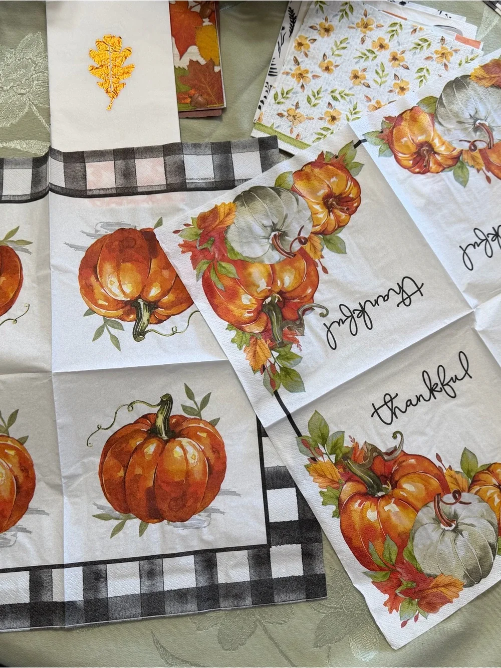 11 Pc Autumn Fall Paper Napkin Bundle Decoupage Junk Journal Craft Supplies